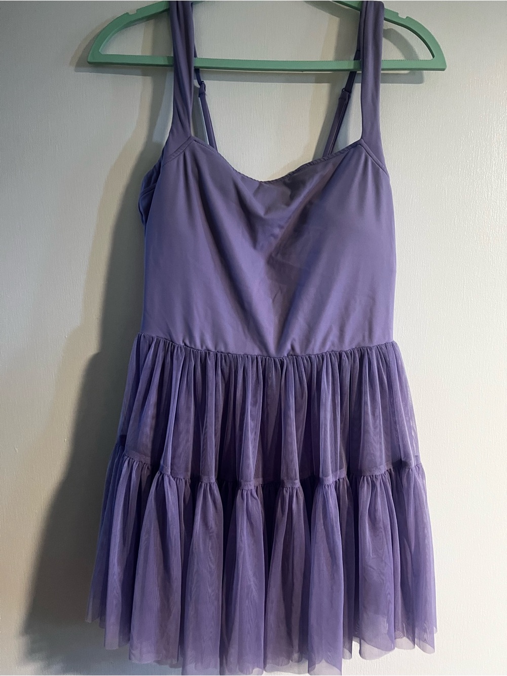 Lavender Tiered Tulle Athletic Dress - Women's Dress